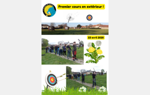 Premier cours en Extérieur : 23 avril 2025