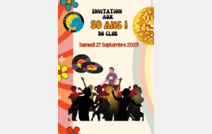 Soirée des 50 ans du club