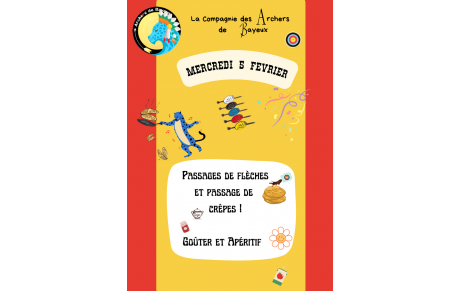 Mercredi 5 février : Chandeleur et passages de Flèches !