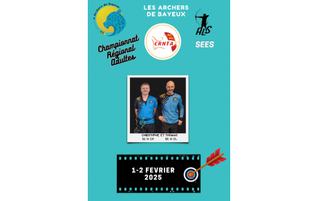 #15-Championnat Régional Adultes 15-16 février 2025 à Sées